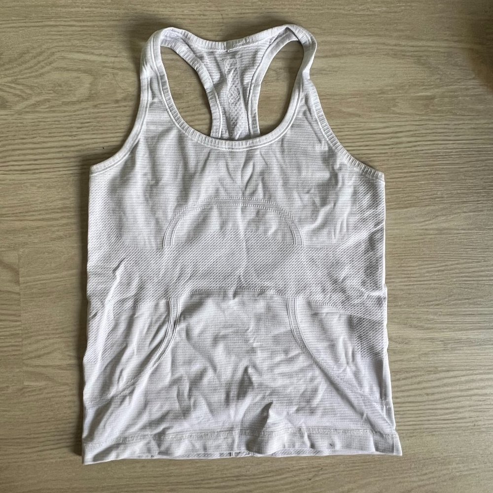 Lululemon Swiftly Tech Racerback Tank - Race Length - White - Size 8